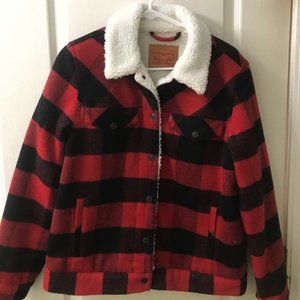 Levi's Plaid Jacket Size Medium